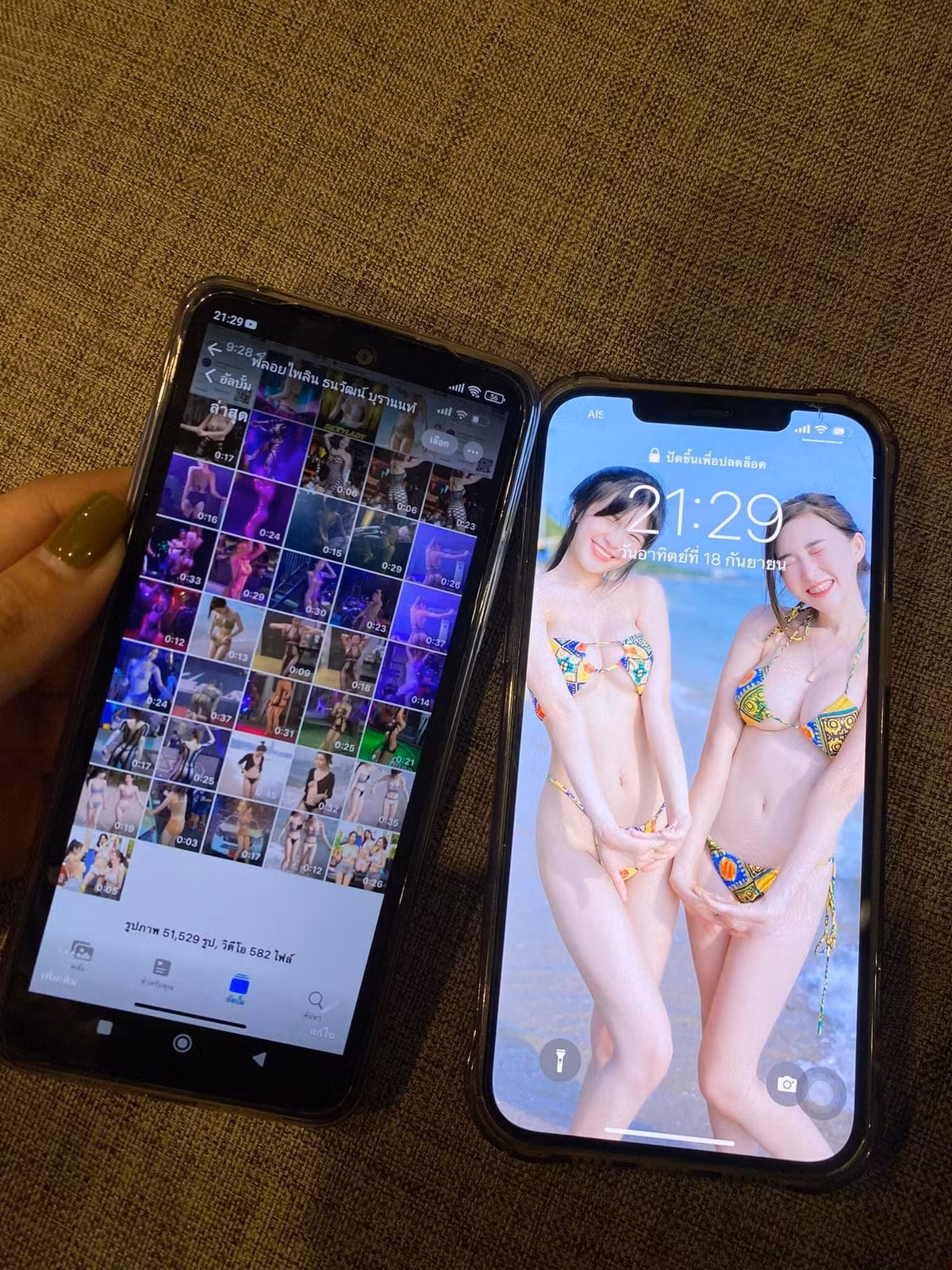 Nguoi mau Thai Lan rao ban dien thoai cu kem anh, video goi cam