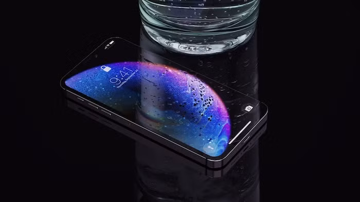Về thiết kế, bản dựng iPhone 12 của LetsGoDigital và Concept Creator mang kiểu dáng vuông vức như iPhone 4 và 5 thay vì bo tròn, phần cạnh được hoàn thiện bằng chất liệu nhôm nguyên khối. (Ảnh: LetsGoDigital x Concept Creator) 