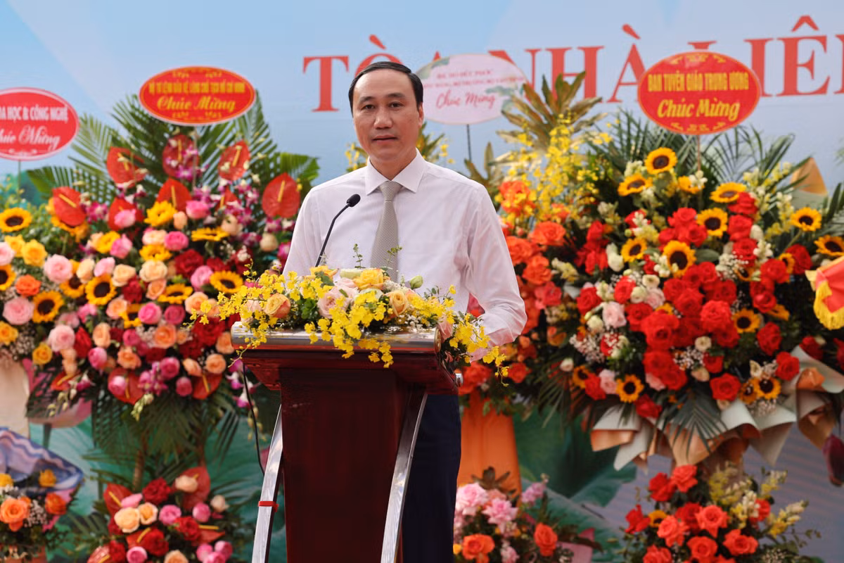 Ông Phùng Khánh Tài - Phó chủ tịch Ủy ban Trung ương MTTQ Việt Nam phát biểu tại buổi lễ.