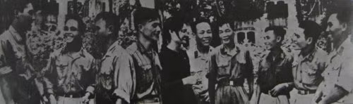 Đại biểu những đơn vị chiến thắng Hàm Rồng gặp nhau trong Đại hội "Quyết tâm đánh thắng giặc Mỹ xâm lược", tháng 8/1965.