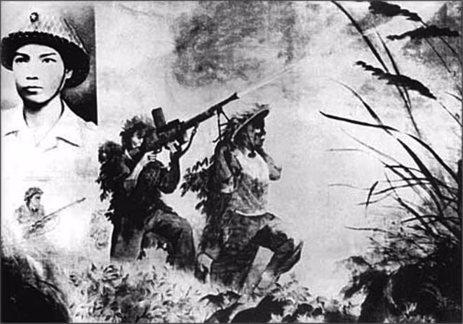 Chiến dịch Điện Biên Phủ 1954 đã sản sinh ra những hình tượng anh hùng bất diệt thể hiện ý chí chiến đấu của người Việt trong công cuộc chống ngoại xâm. Đó là anh hùng Bế Văn Đàn lấy vai làm giá súng, anh hùng Tô Vĩnh Diện dùng thân chèn pháo, anh hùng Phan Đình Giót lấy thân mình lấp lỗ châu mai, anh hùng Trần Can hiên ngang dẫn đầu tiểu đội vượt qua lô cốt tiền duyên để xông vào sở chỉ huy, rồi cắm cờ lên lô cốt Him Lam…