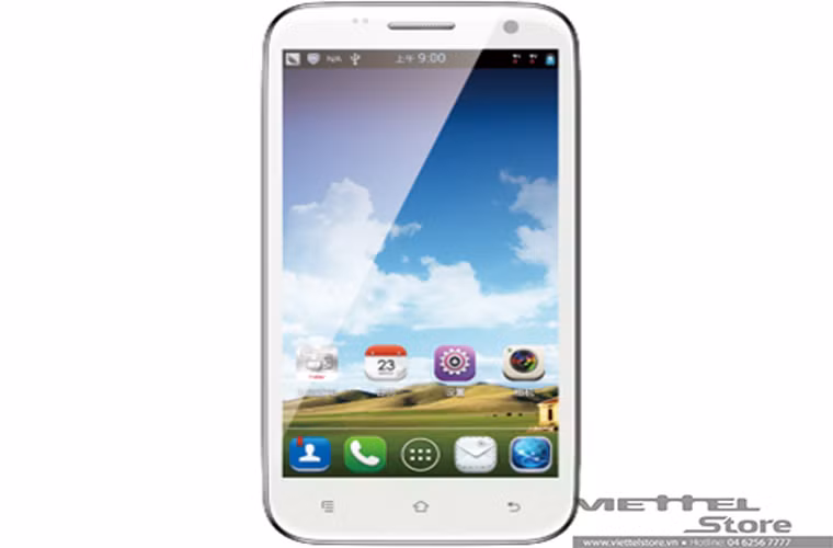 Haier Zio S4. Đây là một trong 3 smartphone vừa ra mắt thị trường Việt Nam vào cuối tháng 10. Chiếc Haier Zio S4 có màn hình 5 inch độ phân giải FWVGA (480 x 854 pixel) với mật độ điểm ảnh 188 PPI, bộ vi xử lý lõi tứ MTK6589 tốc độ xung nhịp 1.2GHz, RAM 512MB, bộ nhớ trong 4GB (còn khoảng 1GB dành cho người dùng) nhưng có khe cắm thẻ nhớ ngoài để mở rộng thêm dung lượng và viên pin dung lượng 2100 mAh.