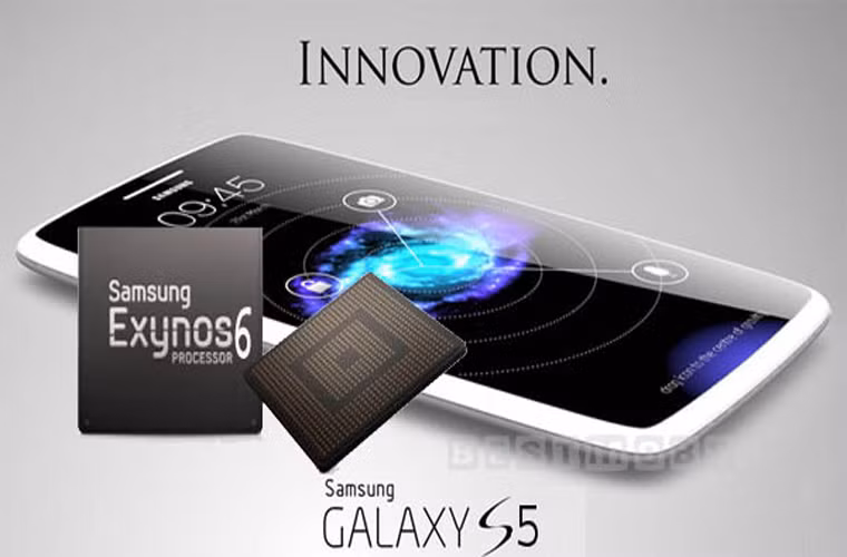 Vi xử lý 64-bit. Sau khi Apple phát hành smartphone đầu tiên trên thế giới dùng vi xử lý 64-bit là iPhone 5S, mới đây, giám đốc bộ phận kinh doanh JK Shin của Samsung xác nhận với báo Korea Times (Hàn Quốc) rằng, Samsung cũng dự định giới thiệu một số mẫu smartphone dùng công nghệ này. Tại sự kiện Analyst Day vừa qua, Samsung cũng đề cập tới vi xử lý dùng công nghệ 64-bit, theo đó, họ sẽ bắt đầu phát triển vi xử lý 64-bit dùng lõi ARM của riêng hãng. Dựa trên điều này, chúng ta chưa thể chắc chắn Galaxy S5 sẽ ra mắt với vi xử lý 64-bit, nhưng vì Samsung công khai thừa nhận kế hoạch trên, mọi việc hoàn toàn có thể xảy ra. Hơn nữa, sẽ là động thái khôn ngoan của Samsung nếu họ muốn đưa Galaxy S5 trở thành đối thủ trực tiếp của iPhone 5S.