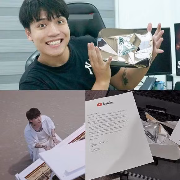 Trước Sơn Tùng, đây là chàng trai đạt nút kim cương YouTube - Hình 2 Truoc Son Tung, day la chang trai dat nut kim cuong YouTube-Hinh-2