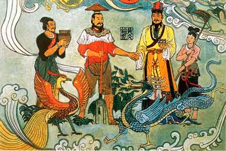 Sau một thời gian dài cầm quyền, Hiên Viên Hoàng Đế ngày một già yếu. Ông cho phép các quan đưa ra những quyết định liên quan đến đất nước và chuyển đến sống trong một túp lều giản dị ngay trong sân của cung điện.