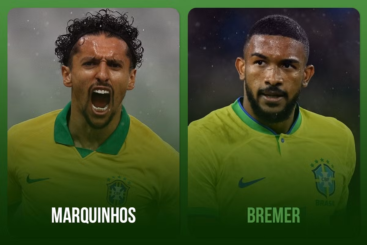 Ở vị trí trung vệ, Marquinhos (PSG) sẽ là lựa chọn số một nhờ kinh nghiệm và đẳng cấp. Tại World Cup lần này, hàng thủ Brazil còn chào đón gương mặt mới là Bremer (Juventus), cầu thủ nhận giải Trung vệ hay nhất Serie A mùa 2021/22 trong màu áo Torino.
