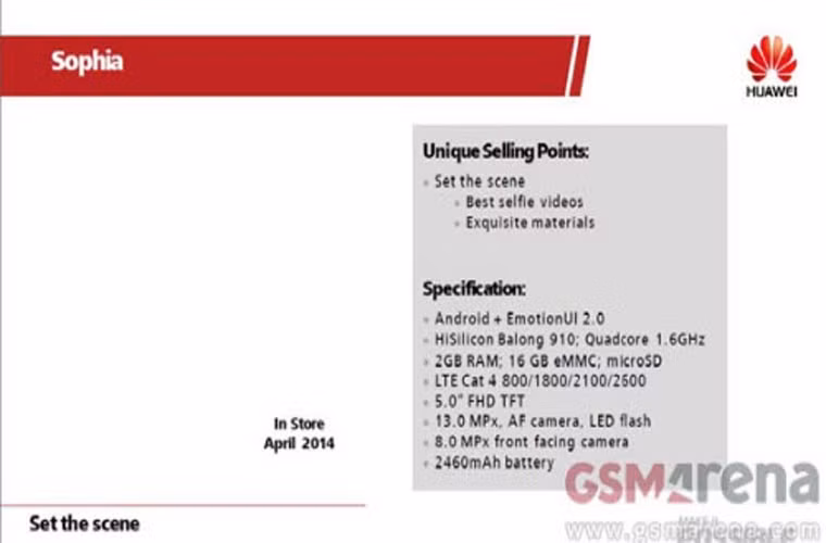 Sắp có camera trước có độ phân giải 8 chấm. Hãng Huawei đang chuẩn bị tung ra dòng smartphone Ascend P7 với camera trước đạt độ phân giải 8-megapixel. Nếu chỉ xét riêng độ phân giải của camera trước thì Ascend P7 hoàn toàn không có đối thủ, bởi camera trước có độ phân giải cao nhất hiện nay chỉ là 5-megapixel, như Lenovo Vibe X S960.