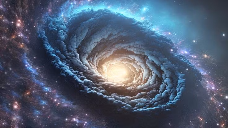  3. Nguồn gốc của vũ trụ. Vụ Nổ Lớn (Big Bang) được coi là lý thuyết khả dĩ nhất về nguồn gốc của vũ trụ, nhưng những gì xảy ra trước đó và lý do tại sao Vụ Nổ Lớn xảy ra vẫn là một câu hỏi chưa có lời giải. Ảnh: Pinterest.