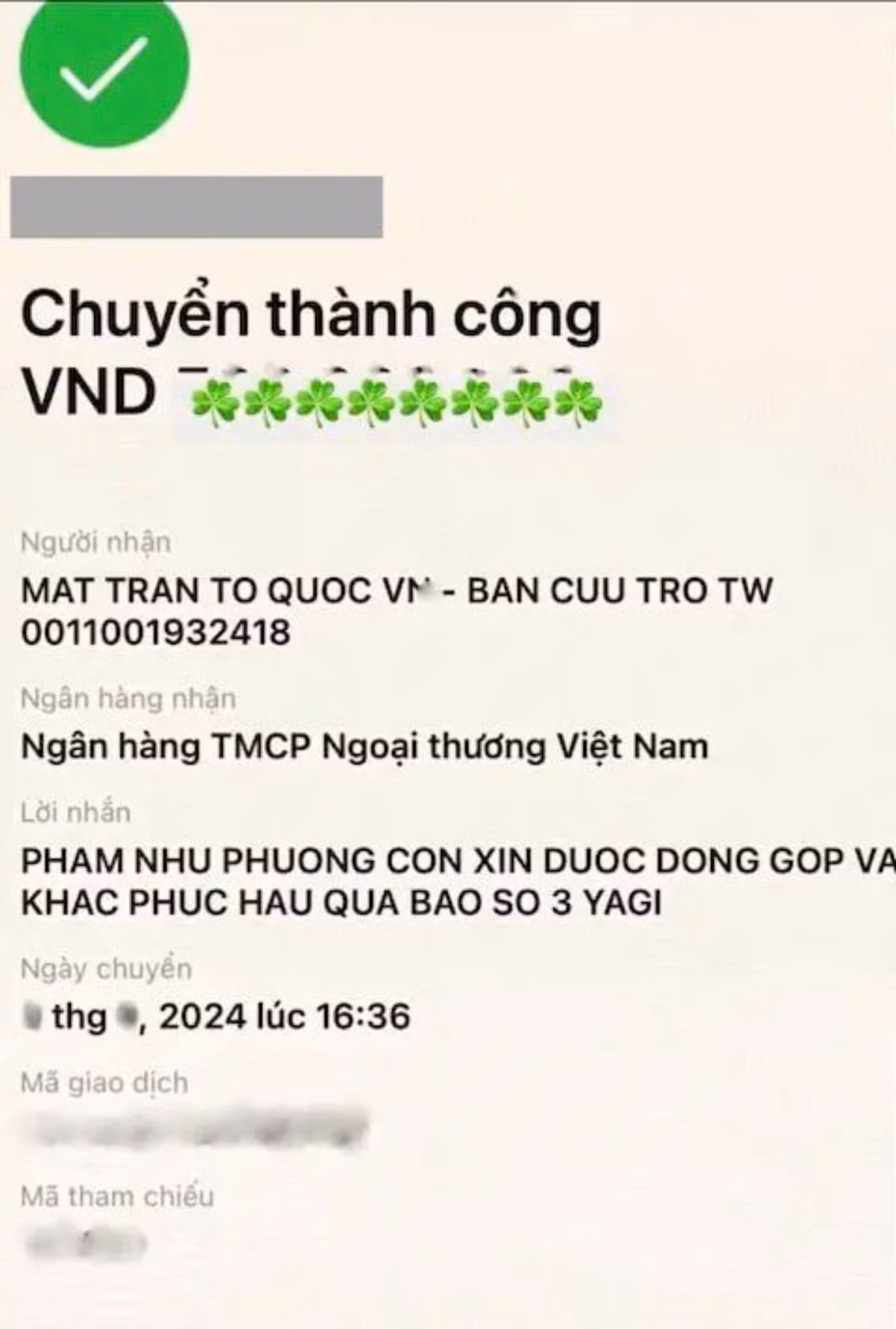 Phạm Như Phương có động thái sau phốt ủng hộ đồng bào bão lũ - Hình 2 Pham Nhu Phuong co dong thai sau phot ung ho dong bao bao lu-Hinh-2