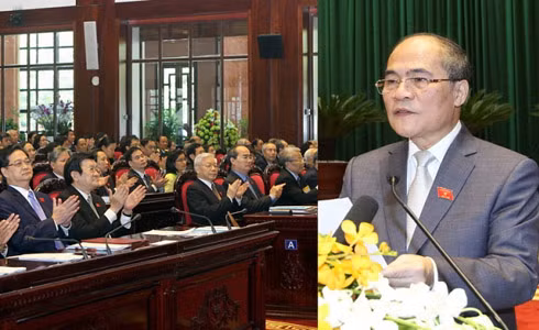 Quốc hội họp phiên bế mạc. Ảnh: na.gov.vn.