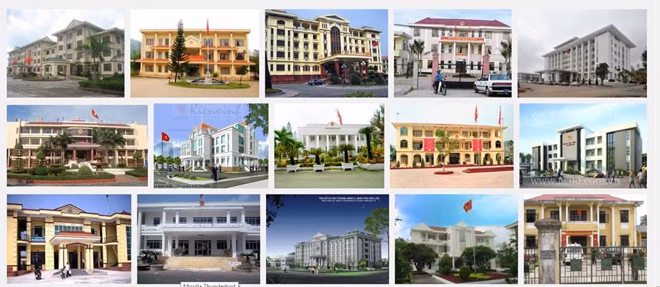 Có lẽ hiếm có quốc gia nào "chịu chơi" như Việt Nam khi trụ sở cơ quan nhà nước, ủy ban tỉnh, tòa án... nhiều địa phương xây nguy nga như cung điện, thậm chí có nơi nhà vệ sinh còn "dát vàng"..., trong khi dân địa phương còn nghèo, trường học thiếu, tồi tàn...
