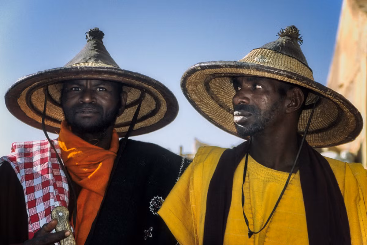 Chân dung hai nam giới ở Mopti.