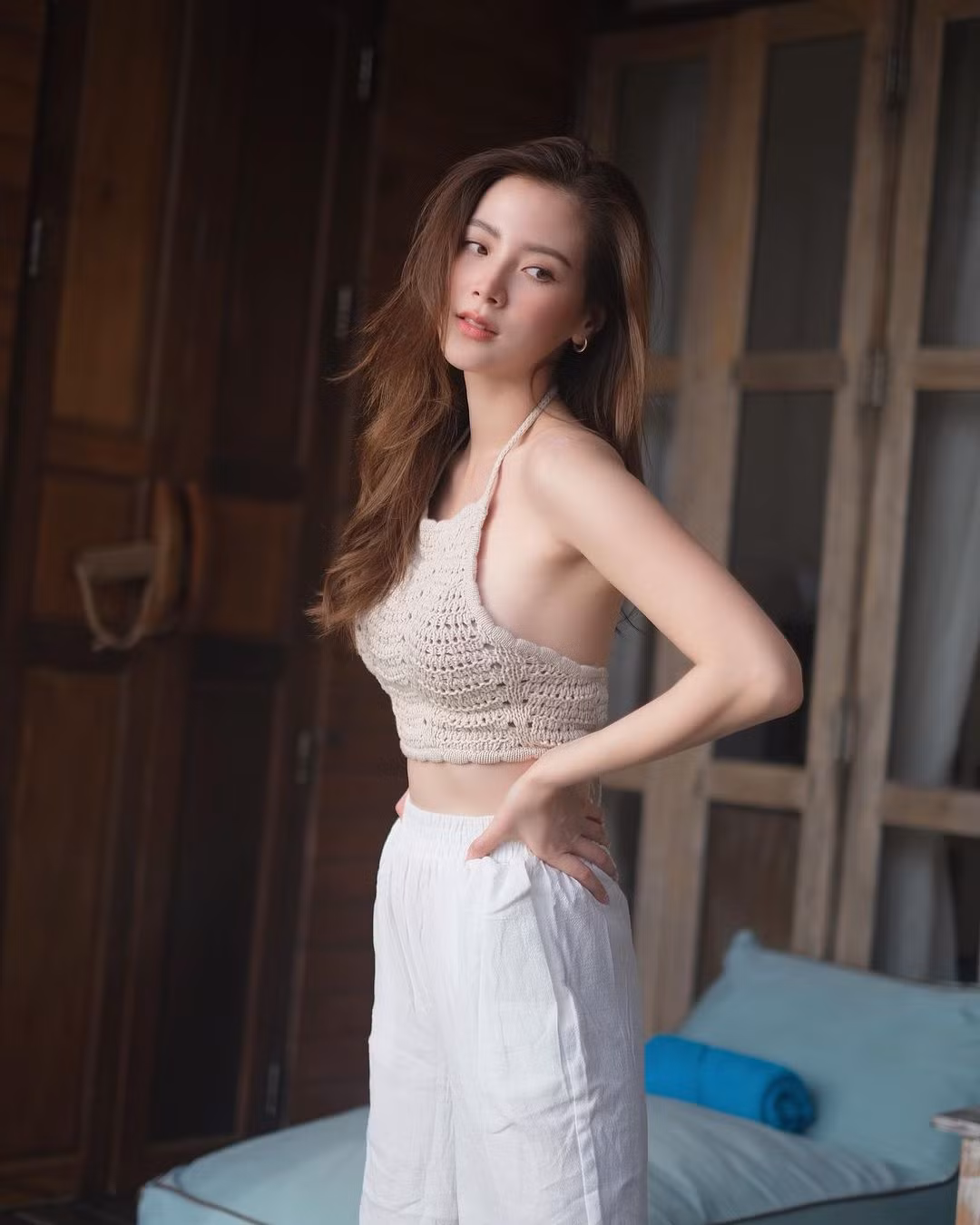 Baifern Pimchanok xinh xuat sac voi dam day lo xuong quai xanh-Hinh-9