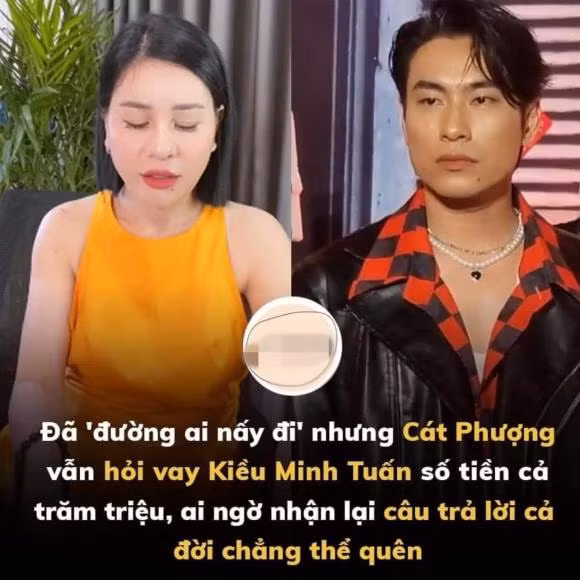 Cat Phuong buc xuc khi bi noi vay tien Kieu Minh Tuan