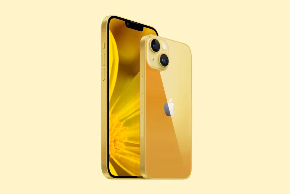 Sap co iPhone 14 mau vang