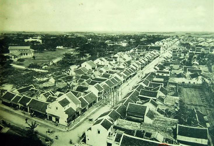 Một góc thành phố Nam Định nhìn từ trên cao.