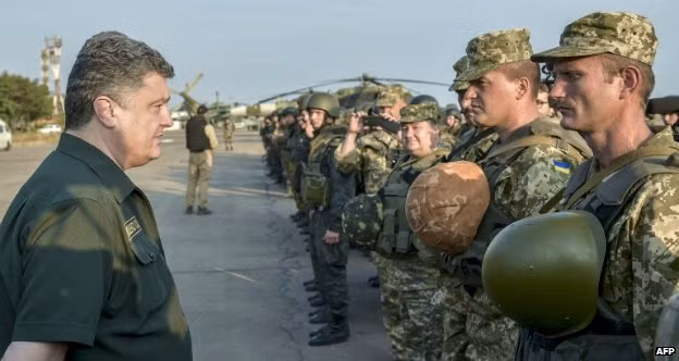 Tổng thống Ukraine Petro Poroshenko hài lòng với thỏa thuận ngừng bắn hiện tại.