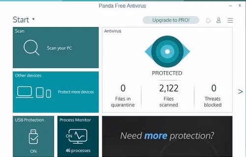  Panda Free Antivirus được đánh giá là một trong những ứng dụng diệt virus tốt nhất trong năm 2015 với giao diện được thiết kế theo phong cách Metro UI của Windows 8, nhiều lựa chọn về chế độ người dùng. Ứng dụng giúp bảo vệ hệ thống của bạn trước các loại virus nguy hiểm, những đường dẫn độc hại, các cuộc tấn công từ hacker mạng. Panda Free Antivirus mang đến các giải pháp bảo vệ máy tính toàn diện với công nghệ bảo mật đám mây tiên tiến. Phần mềm có khả năng quét virus bằng các công cụ và chế độ quét hiệu quả, tạo tường lửa cho máy tính, ngăn chặn các website độc hại và thậm chí có thể giám sát mạng Wi-Fi gia đình bạn. Panda Free Antivirus phiên bản mới nhất được cải thiện về cả hiệu suất và tốc độ, giao diện cũng được đổi mới trực quan hơn.