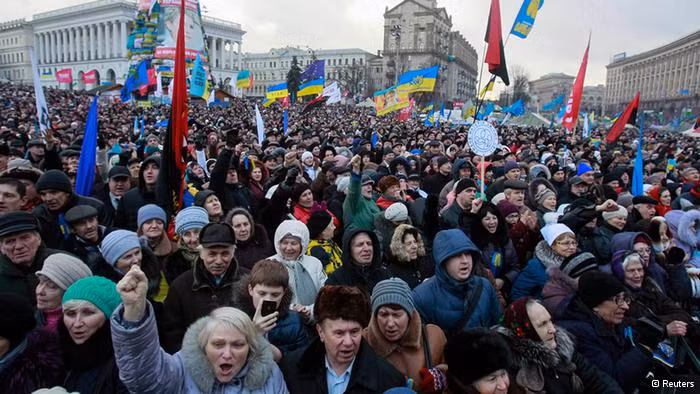 Người dân Ukraine tập trung biểu tình. (Ảnh mang tính chất minh họa)