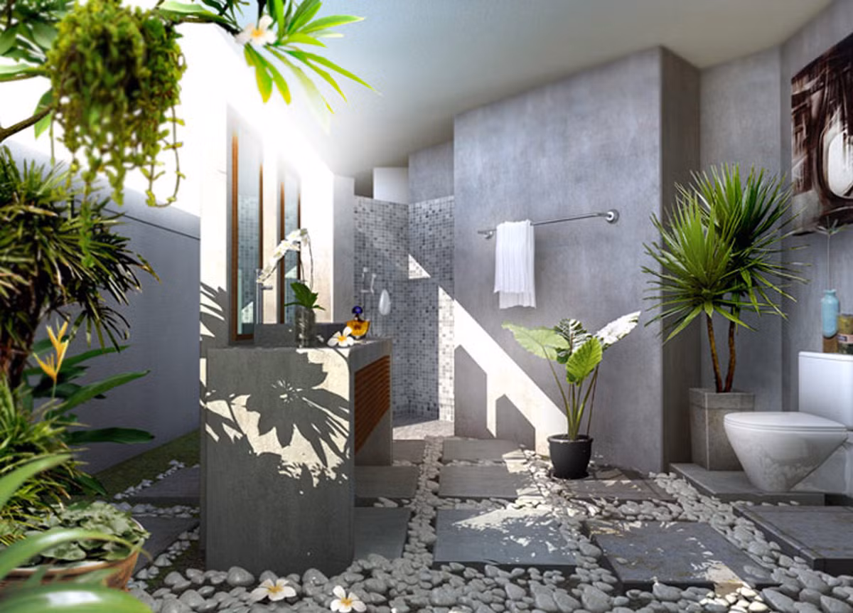 Giải pháp cây xanh hút khí độc trong nhà giảm tối thiểu các chất ô nhiễm cũng có thể áp dụng.