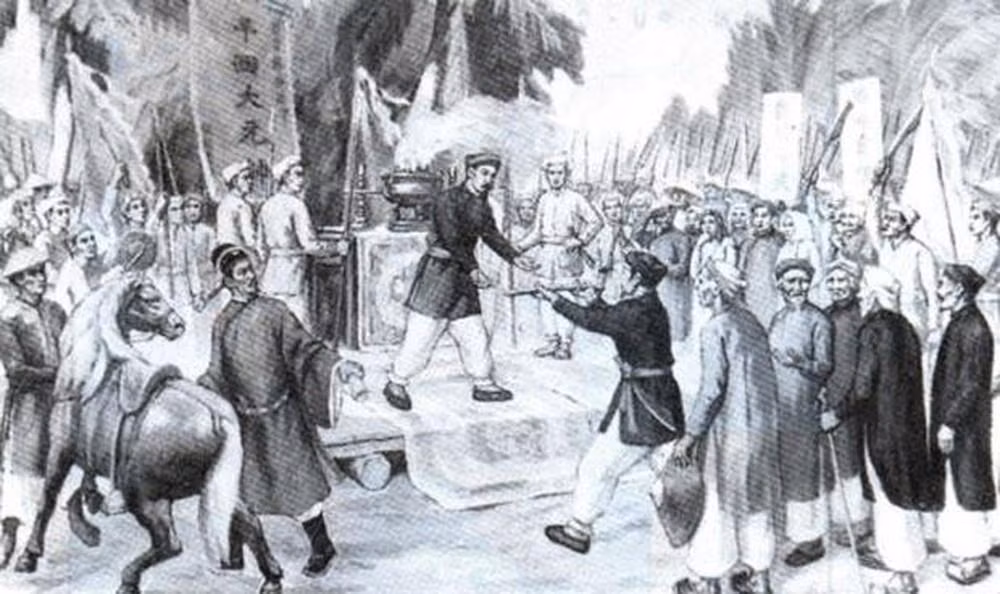 Ngày 19/8/1864, do bị tên Huỳnh Công Tấn phản bội, dẫn đường cho quân Pháp bất ngờ bao vây đánh úp, Trương Định bị trọng thương. Để bảo toàn khí tiết, ông rút gươm tự sát tại Ao Dinh (Gò Công) vào rạng sáng hôm sau, khi mới 44 tuổi.