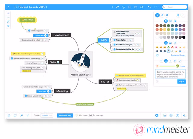  10. Công cụ hỗ trợ sáng tạo. MindMeister hỗ trợ thiết kế sơ đồ tư duy, hỗ trợ tổ chức ý tưởng và bài giảng. Animoto giúp tạo video học tập từ hình ảnh, văn bản và âm thanh một cách nhanh chóng. Ảnh: Pinterest.