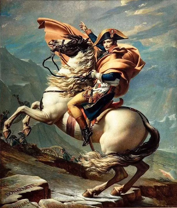  2. Sự trỗi dậy của Napoleon Bonaparte. Lời tiên tri: Nostradamus có những câu thơ ám chỉ một nhà lãnh đạo vĩ đại sẽ xuất hiện từ "một phần của nước Ý" và sẽ trở thành một nhà chinh phục lớn. "Kẻ có địa vị thấp kém sẽ nổi lên, một người đến từ vương quốc gần Ý sẽ gây kinh hoàng cho nhân loại". Ảnh: Pinterest.