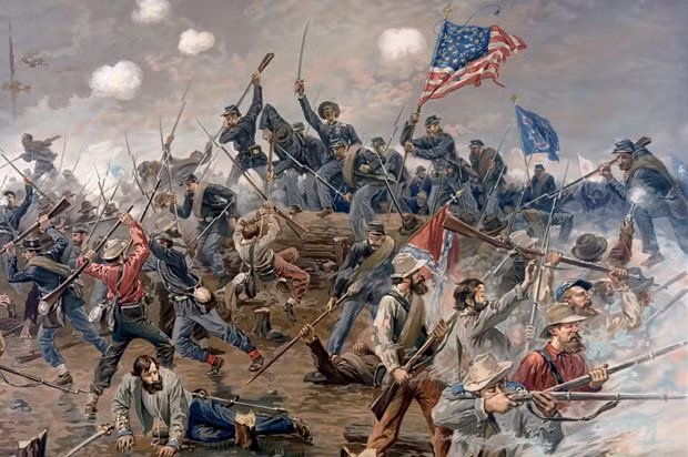 Trong vòng vài tháng, 11 bang miền Nam thành lập Liên minh miền Nam, dẫn đến Nội chiến vào tháng 4/1861. Ảnh: Pinterest.