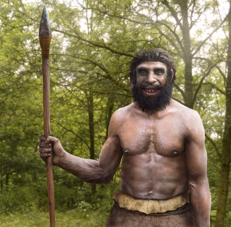  12. Ảnh hưởng từ các loài săn mồi. Một số nhà nghiên cứu cho rằng, trong khi người Neanderthal phải đối mặt với môi trường khắc nghiệt, họ cũng có thể phải đối phó với các loài động vật săn mồi lớn, như hổ răng kiếm, gấu, và sói. Sự hiện diện của các loài này có thể đã gây áp lực lớn lên quần thể người Neanderthal, đặc biệt là trong các giai đoạn khí hậu khắc nghiệt. Ảnh: Pinterest.
