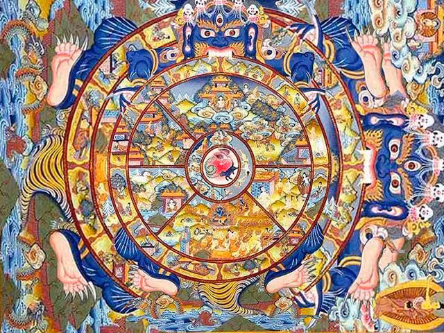 Hiện tượng luân hồi thể hiện rõ nét qua truyền thống Lạt Ma tái sinh. Các nhà sư tin rằng các Lạt Ma cao cấp có thể chọn tái sinh để tiếp tục sứ mệnh hướng dẫn chúng sinh. Ảnh: Pinterest.