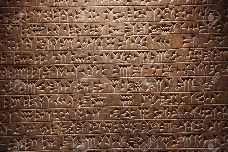 1. Nền văn minh đầu tiên phát minh chữ viết. Người Sumer phát minh ra hệ thống chữ hình nêm (cuneiform) khoảng năm 3100 TCN, đánh dấu bước ngoặt trong lịch sử truyền đạt và lưu trữ thông tin của nhân loại. Ảnh: Pinterest.
