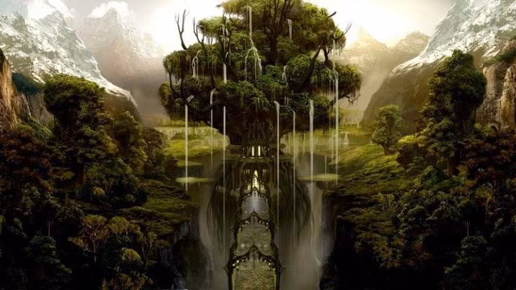 Cây Yggdrasil cũng là nơi ở của nhiều sinh vật kỳ bí, có ảnh hưởng lớn đến thế giới thần thoại Bắc Âu. Các sinh vật tiêu biểu là rồng Nidhogg, sóc Ratatoskr và Đại bàng vô danh. Ảnh: Pinterest.