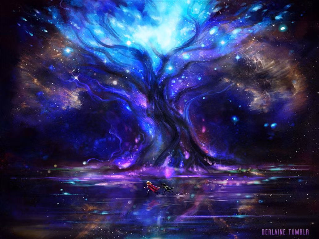 Trong sự kiện tận thế Ragnarok, Yggdrasil sẽ bị rung chuyển và chịu thiệt hại nặng nề, tuy nhiên nó sẽ không bị hủy diệt hoàn toàn. Sau Ragnarok, cây vẫn tiếp tục tồn tại, trở thành biểu tượng cho sự tái sinh và hy vọng về một thế giới mới. Ảnh: Pinterest.