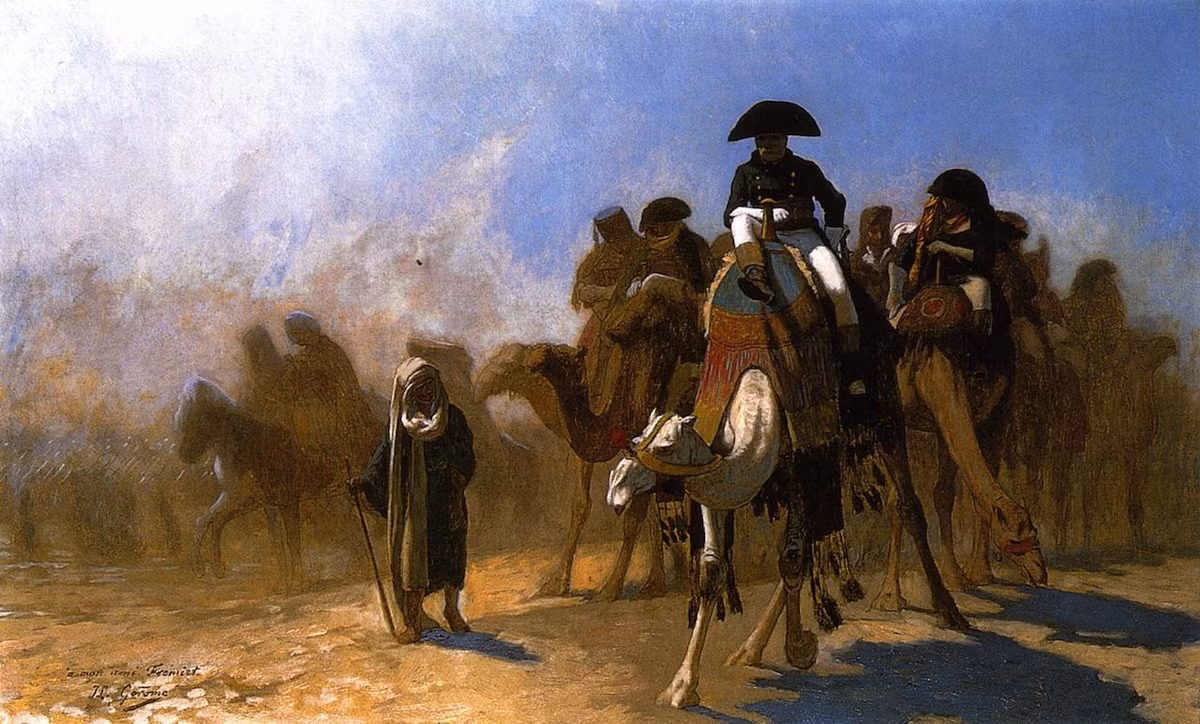 Hệ quả: Quân Pháp thiệt hại nặng nề. Napoleon phải rút quân khỏi Ai Cập, bỏ lại tham vọng kiểm soát khu vực này. Ảnh: Pinterest.