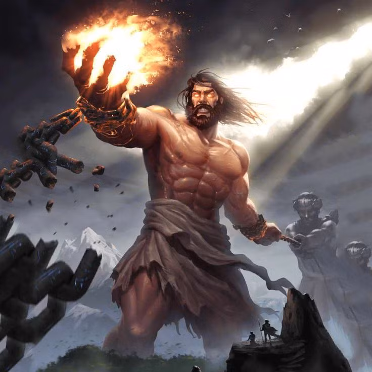  2. Thần thoại và truyền thuyết dân gian. Theo thần thoại Hy Lạp, loài người được thần Prometheus tạo ra từ đất sét và mang lại lửa (tri thức và văn minh) cho họ. Theo thần thoại Bắc Âu, con người được tạo ra từ hai thân cây bởi các vị thần Odin, Vili và Ve. Ảnh: Pinterest.