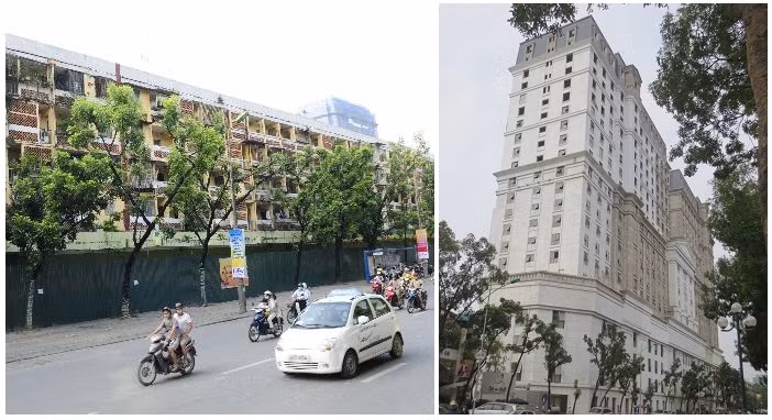 Khi đi qua con đường Giảng Võ (Ba Đình), không ít người ngỡ ngàng trước công trình mới cao 21 tầng khang trang và hiện đại. Chị Mai Lan (người dân sống gần khu D2) tâm sự: "Nhìn thấy tòa nhà mới cũng choáng ngợp, khác xa với ngày xưa, giờ tuyến phố đẹp hơn trước khá nhiều".