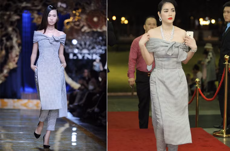 Đặc biệt, cũng trong sự kiện, Lý Nhã Kỳ gây chú ý khi cô diện bộ đồ của thương hiệu Toni Maticevski. Bộ trang phục này khiến nhiều người liên tưởng đến áo dài Việt Nam khi NTK đã sáng tạo hai vạt áo trước và sau tương tự áo dài kết hợp quần ôm eo kiểu dáng cổ điển.