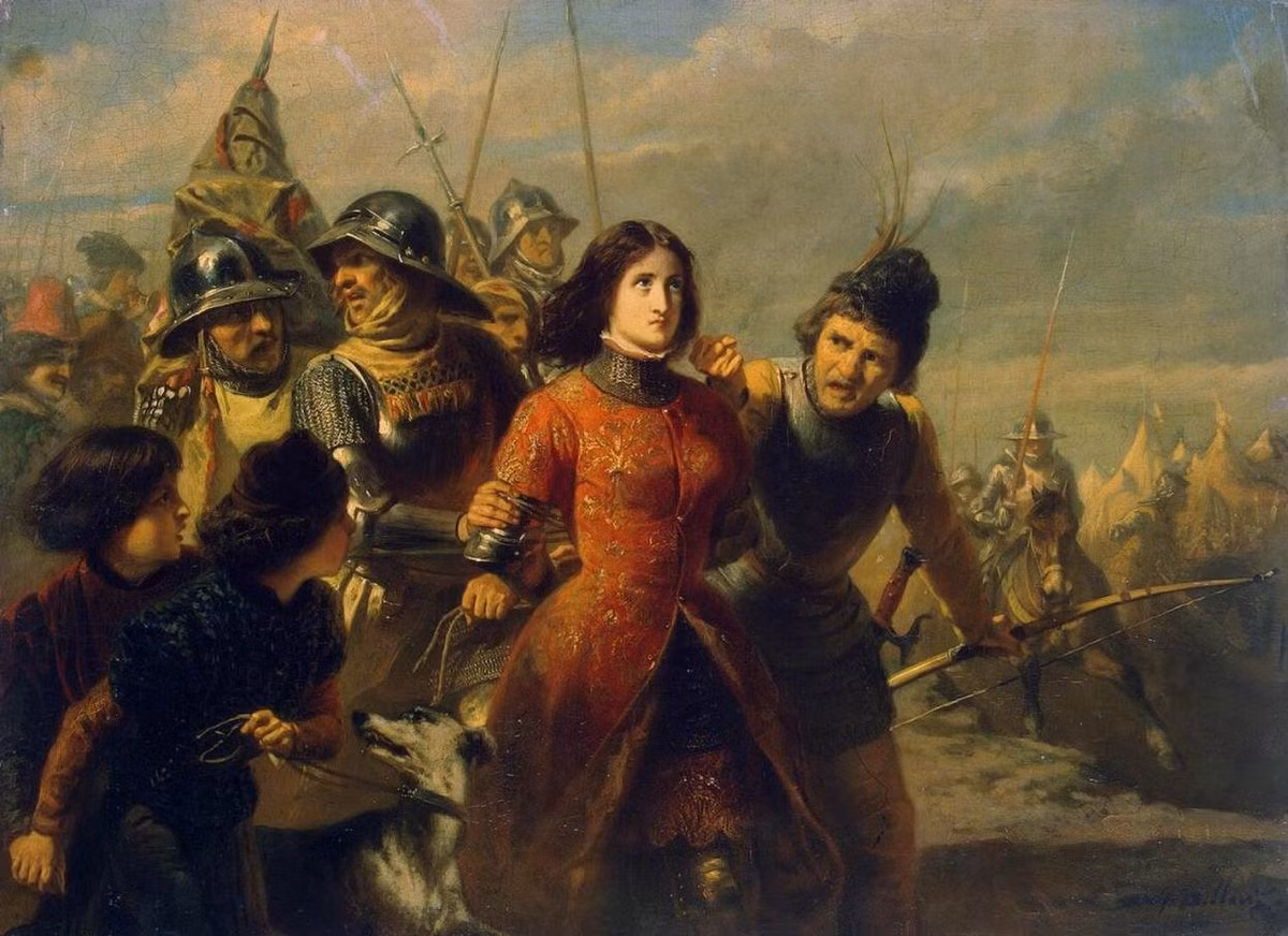Sau một trận giao chiến nhỏ tại La-Charité-sur-Loire trong tháng 11 và 12/1429, Jeanne đến Compiègne trong tháng 4 để bảo vệ thành phố chống lại quân Anh và Burgundy vây hãm. Bà bị bắt sống trong một trận chạm trán ngày 23/5/1430.