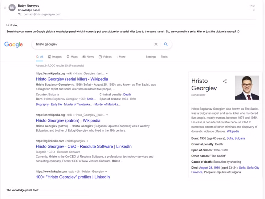 Mot ky su bong dung bi Google cho la sat nhan hang loat