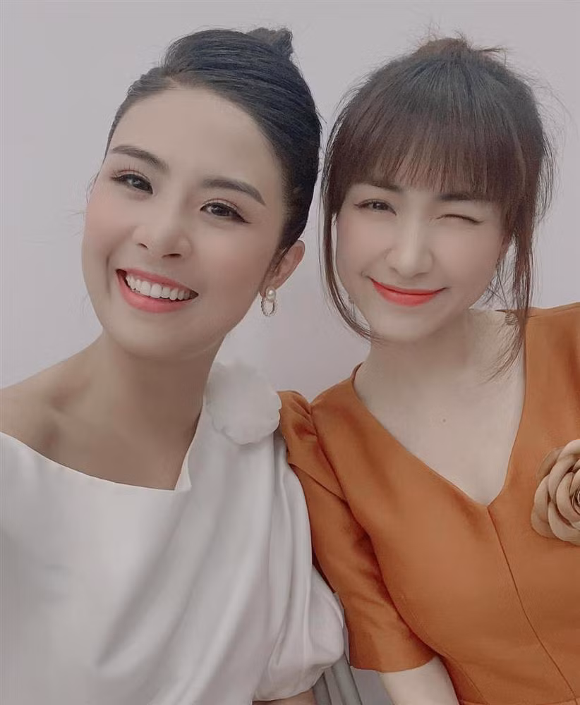 HH Ngoc Han pham dieu cam ky khi dang anh chup cung Hoa Minzy