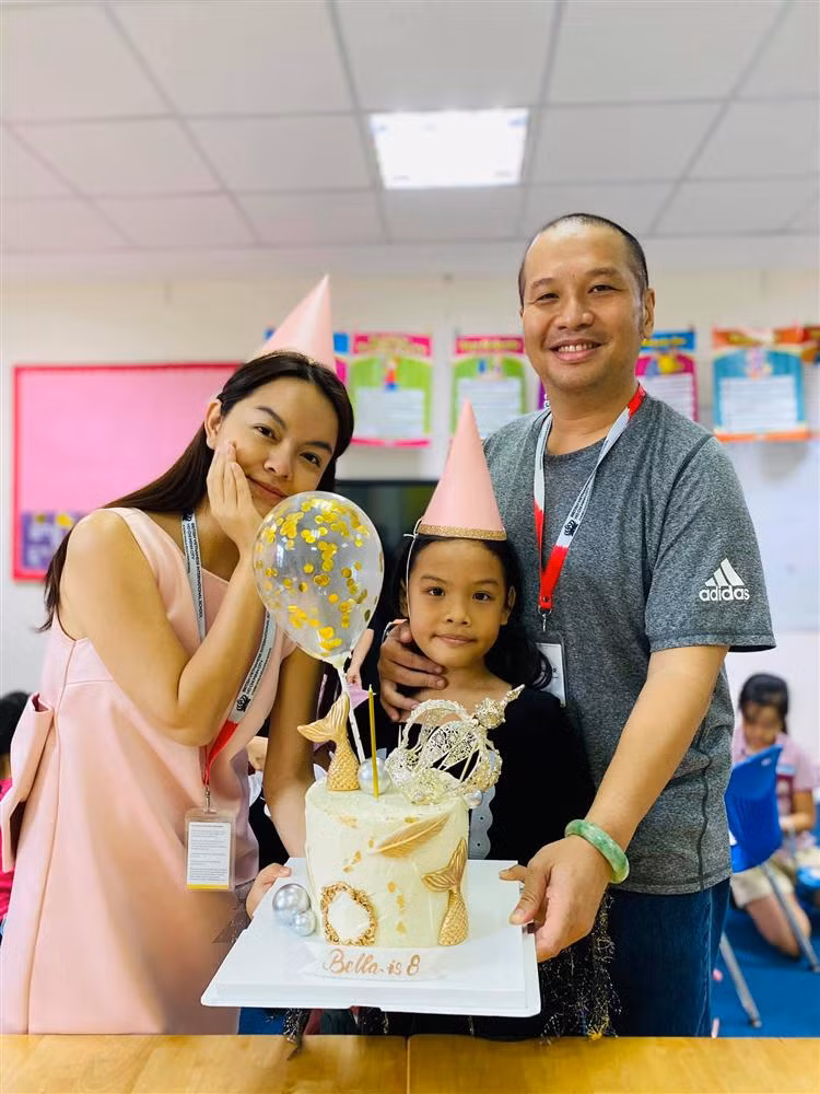 Pham Quynh Anh - Quang Huy hoi ngo mung sinh nhat con-Hinh-2