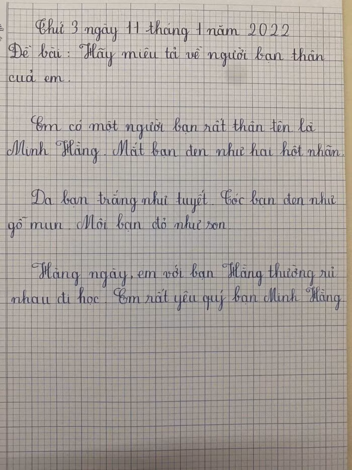 Lam van ta ve ban, be gai be khuon mau cua Bach Tuyet vao bai