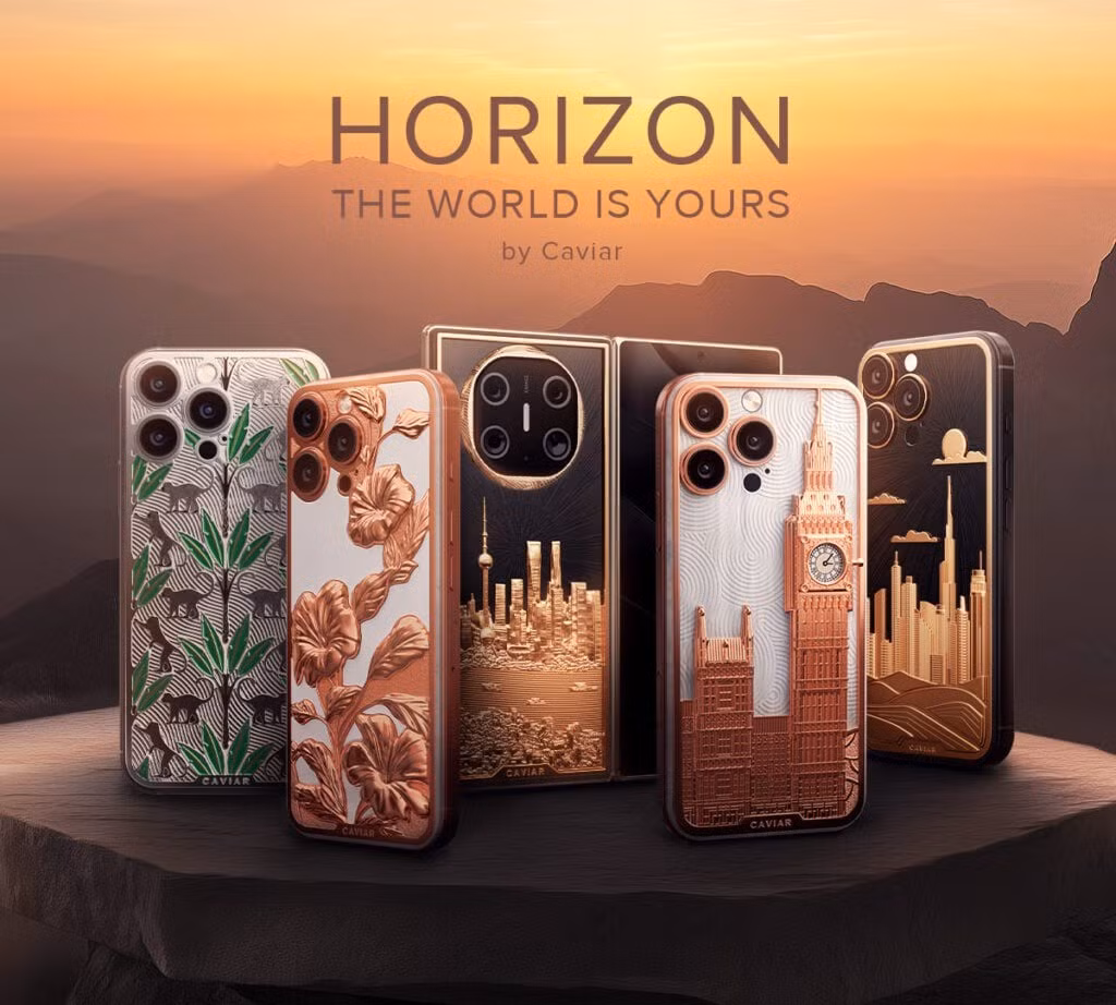 br/> Trước đó, hãng cũng từng gây chú ý với Bộ sưu tập Horizon – loạt điện thoại được cá nhân hóa dựa trên các thành phố nổi tiếng toàn cầu. Mỗi chiếc là một phiên bản nghệ thuật độc nhất vô nhị, làm từ vàng 24K, titan hàng không, đá tự nhiên và men màu cao cấp.