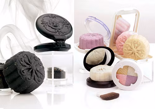 Hoàn toàn không phải mà đó là những chiếc bánh được tạo hình và tạo màu như một bộ đồ trang điểm của phái đẹp.