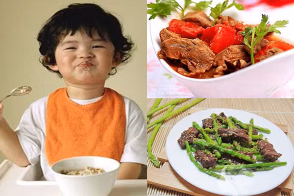 Tăng cường các món rau. Với những đứa trẻ bướng bỉnh chỉ thích ăn thịt mà không thích ăn rau, bạn hãy thử thêm rau vào các món nhiều thịt như bắp cải cuộn thịt, cà chua nhồi thịt, cà tím nhồi thịt hoặc canh cả rau cả thịt…. để trẻ có thể vừa ăn cả rau cả thịt.
