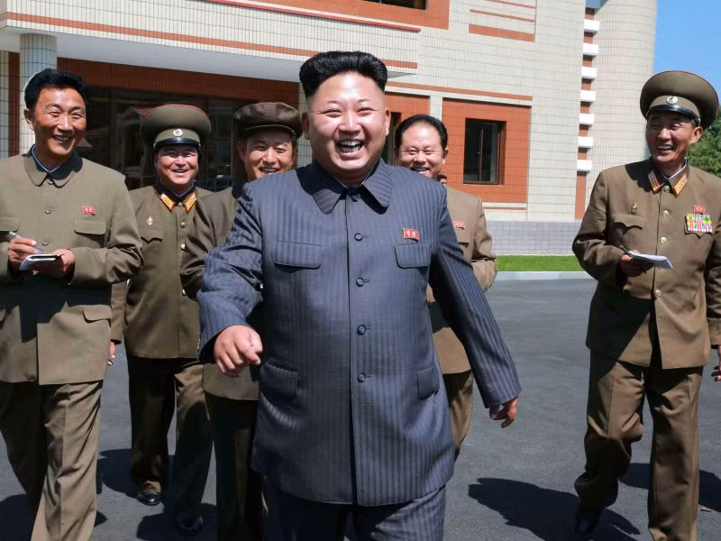 Chủ tịch Kim Jong-un trong một lần xuất hiện chính thức.