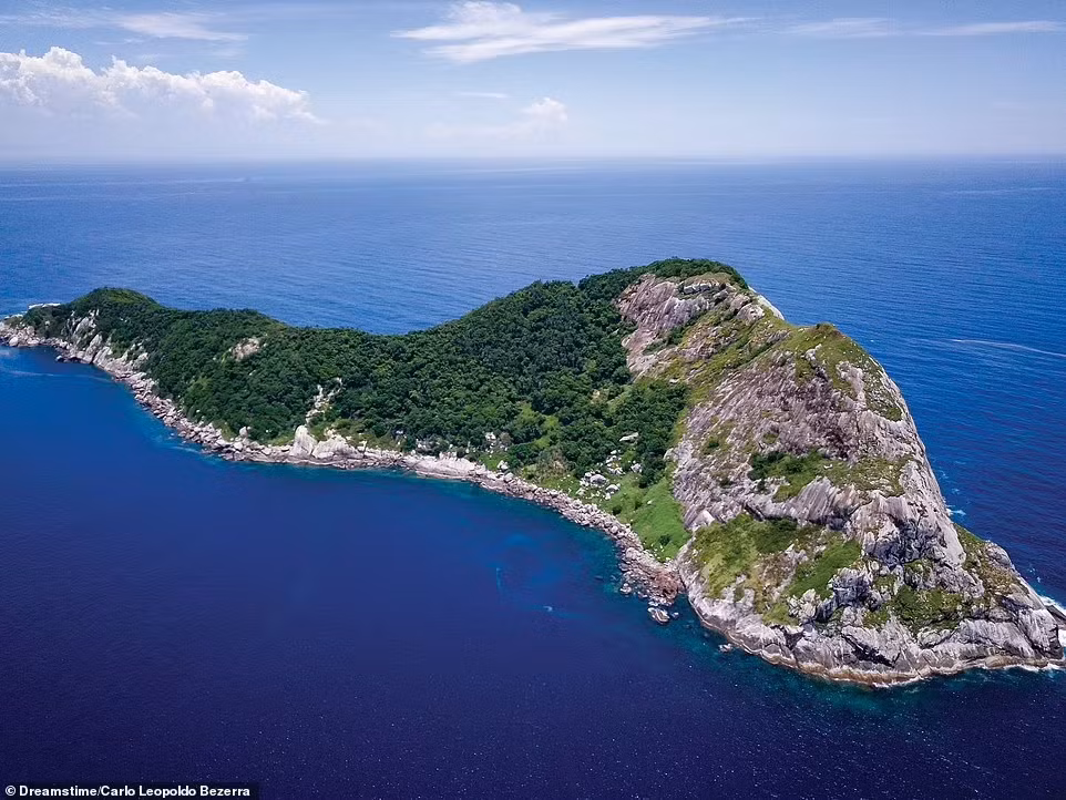 4. Ilha Da Queimada Grande, Brazil: Nơi đây còn được gọi là đảo rắn, địa điểm nổi tiếng và không có người ở từ năm 1920. Trước đó, những người dân định cư trên đảo đã nỗ lực tạo ra một đồn điền trồng chuối nhưng không thành công. Du khách cũng ít người dám tới thăm hòn đảo, bởi có quá nhiều rắn viper lưỡi vàng kịch độc.