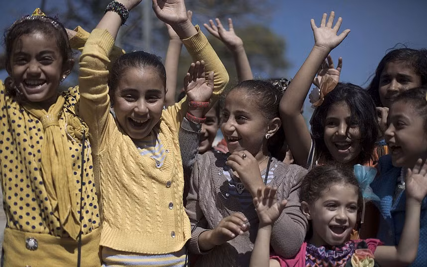 Trẻ em Palestine háo hức đón lễ Eid al-Adha.