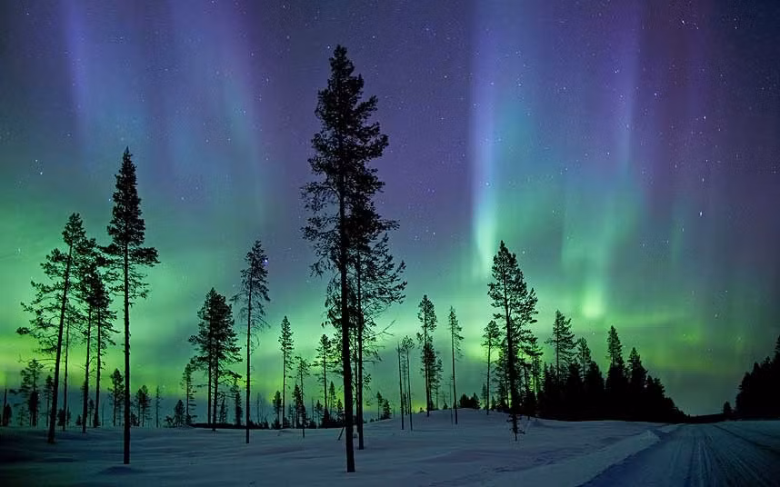 Bắc cực quang tuyệt đẹp ở Kiruna, Thụy Điển
