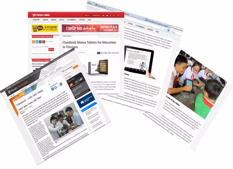 Báo chí nước ngoài đánh giá khá cao sản phẩm Classbook đầu tiên của Việt Nam.